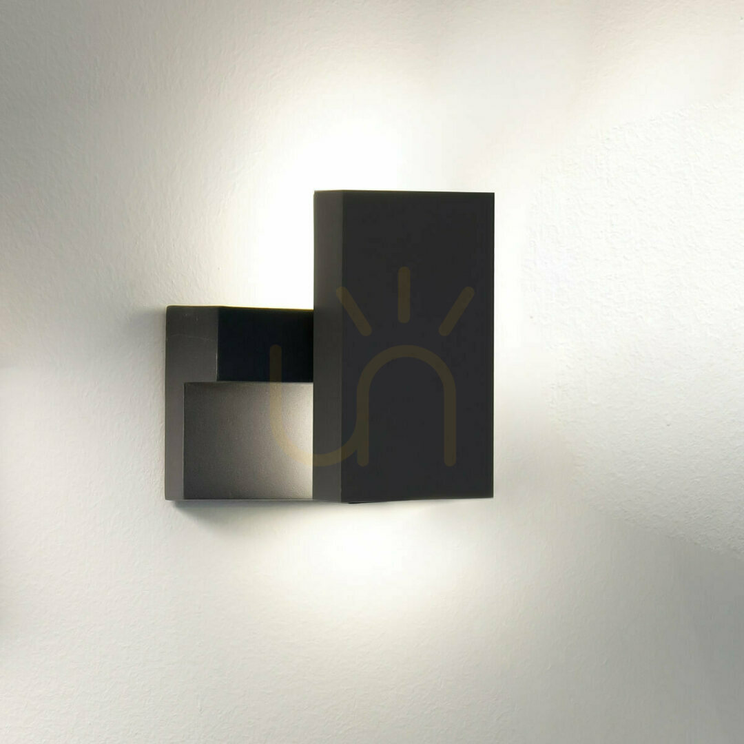 Outdoor Wall Light LED 9W Graphite Zambelis IP65 Warm White