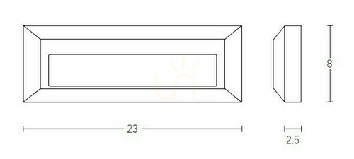 Check Outdoor Wall Step Light 3W LED Graphite ZAMBELIS