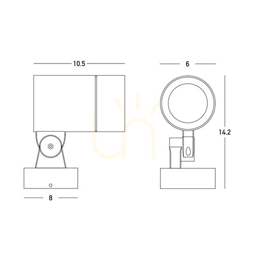 Check Outdoor Spot Light 1xgu10 Graphite ZAMBELIS