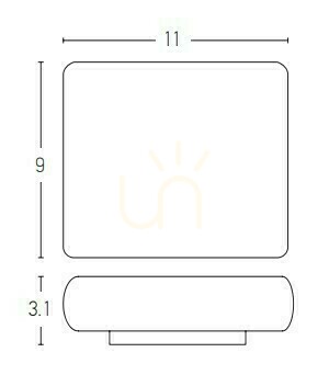 Check Zambelis Outdoor Wall Light LED 6W Graphite IP65 3000K Aluminium