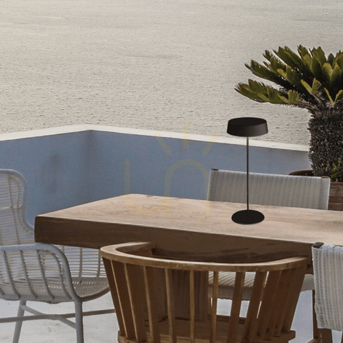 Check Outdoor Portable Table Light 2.2w Black ZAMBELIS