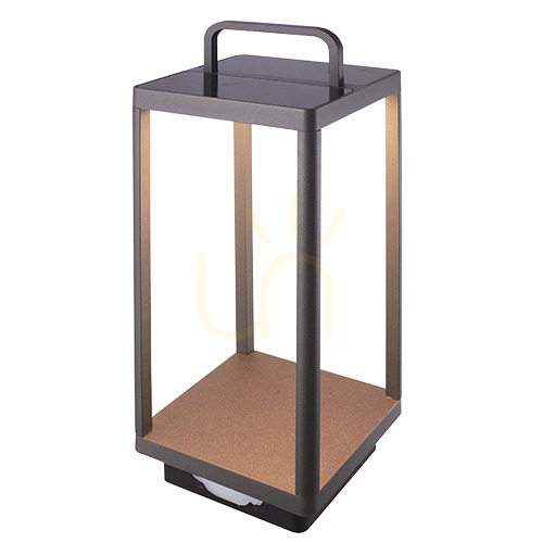 Check Outdoor Portable Light With Solar 3W Graphite ZAMBELIS.