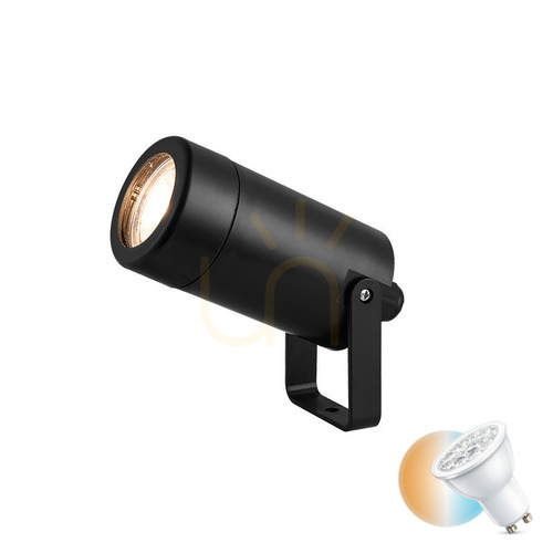 Check Outdoor Spike Light 1xgu10 Black ZAMBELIS
