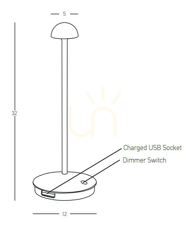 Preview Outdoor Portable Table Light LED 2W Black ZAMBELIS Outdoor Portable Table Light LED 2W Black ZAMBELIS