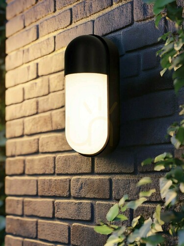 Check Zambelis E318 black outdoor wall light LED 10 W 3000 K IP54