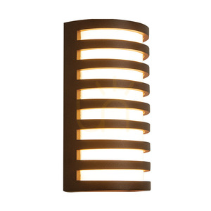 Zambelis E341 outdoor LED wall light 10 W 3000 K, dark brown IP65 small 1