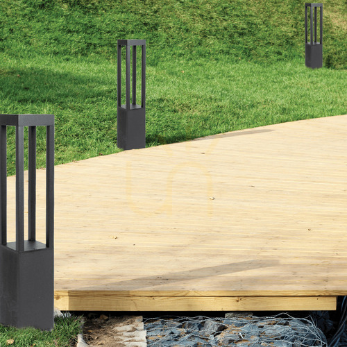 Check Outdoor Floor Light LED 7W 3000k Aluminum Graphite ZAMBELIS