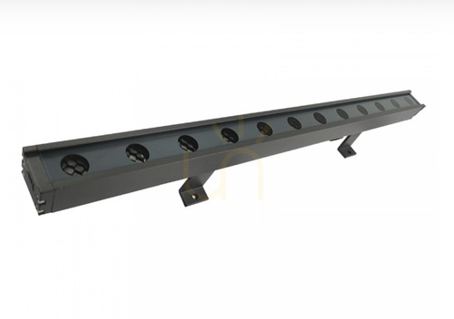 Check Outdoor LED wall washer type façade luminaire 12x1w 24V 4000k IP66 grey ZAMBELIS