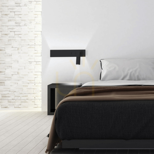Check Zambelis LED Wall Reading Light Black Matt 3000K 13W