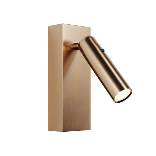 Check LED Reading Light Zambelis 3W Brushed Brass Wall Light