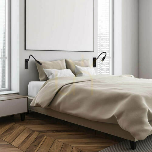 Check LED Recessed Reading Light 3W Black Zambelis