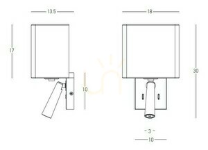 Zambelis Brushed Brass Wall Lamp with Reading Light E27 Beige Shade small 2