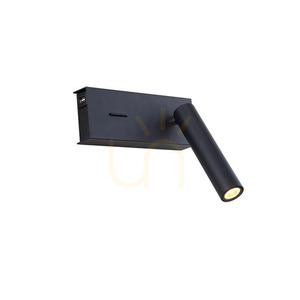 Zambelis LED Reading Wall Light 3W Sandy Black Warm White small 0