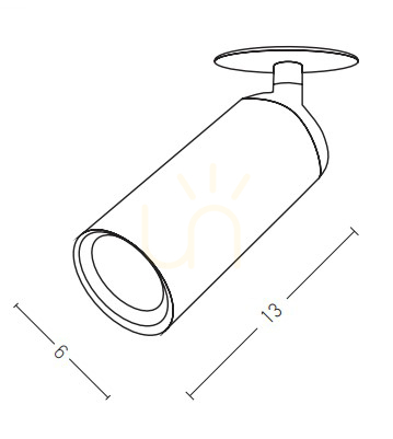 View Recessed Ceiling Spot LED 9W White ZAMBELIS Recessed Ceiling Spot LED 9W White ZAMBELIS