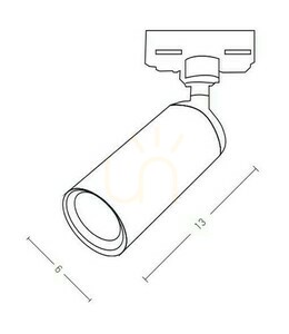 S058 3-Phase Track Spotlight GU10 Matt White ZAMBELIS small 1