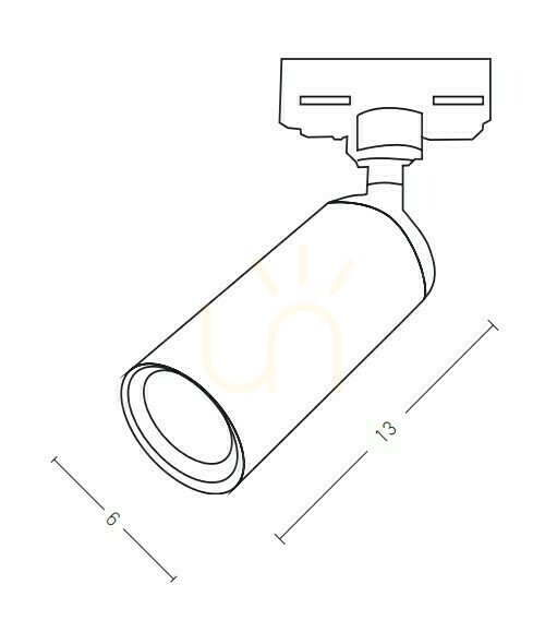 View Track Light Spot 1xgu10 Black ZAMBELIS Track Light Spot 1xgu10 Black ZAMBELIS