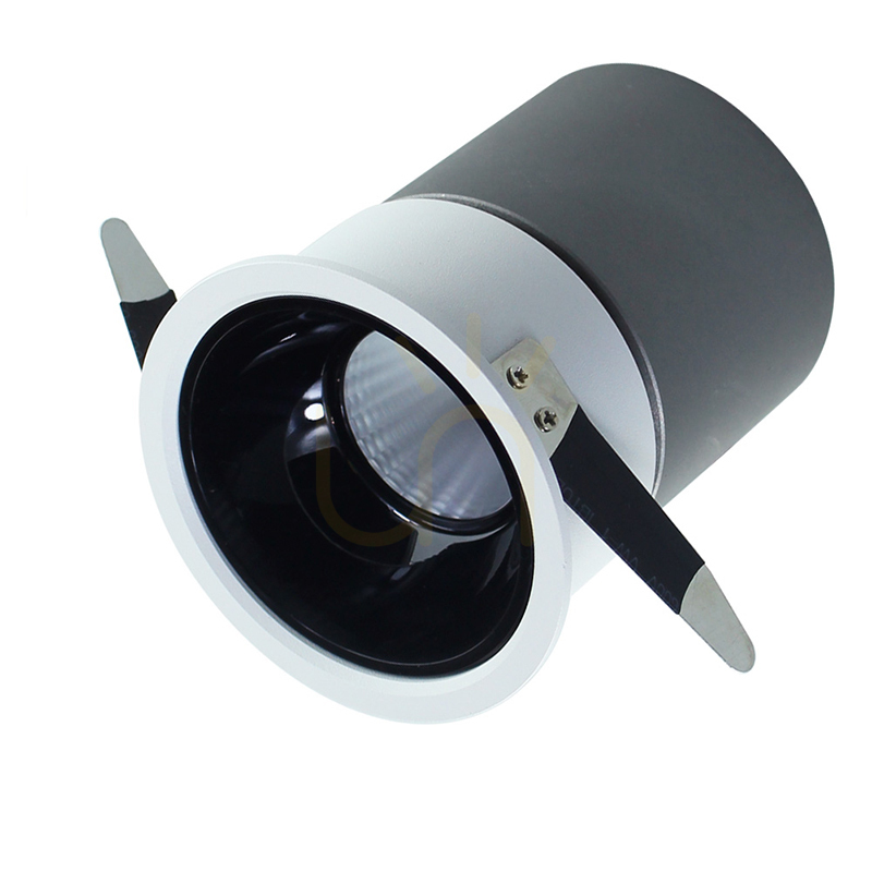 Downlight Spot LED 15W White Matt - Black Matt Reflector ZAMBELIS