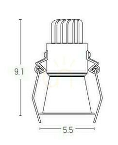 Spot LED Downlight 6W Black ZAMBELIS small 1