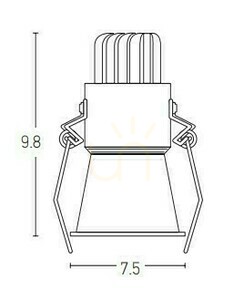 Spot LED Downlight 10W White ZAMBELIS small 1