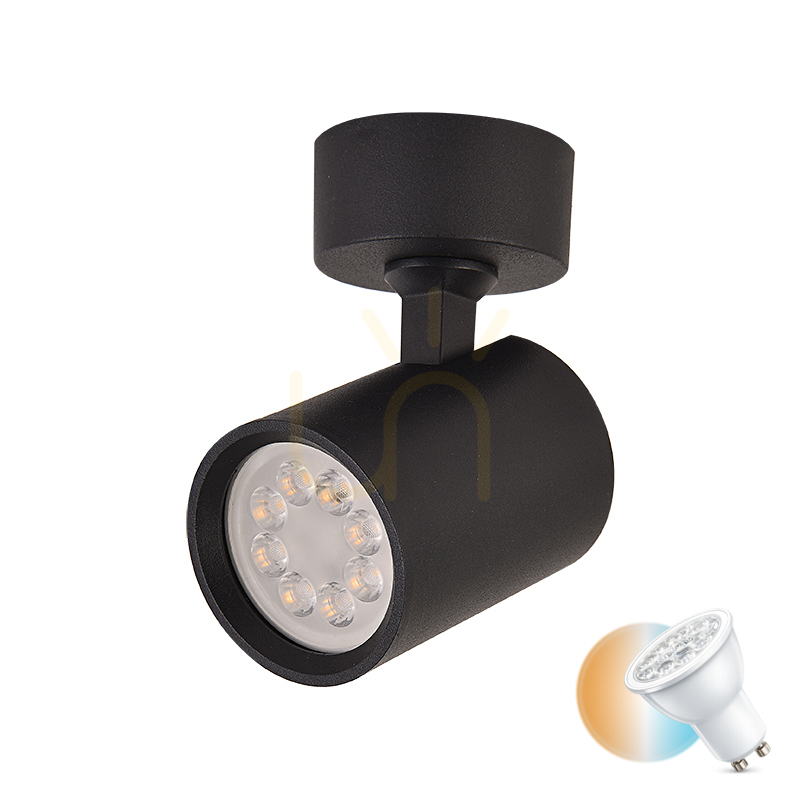Ceiling Movable Spot 1xgu10 Black ZAMBELIS