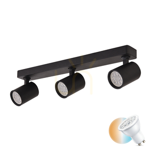 Ceiling Movable Spot 3xgu10 Black ZAMBELIS small 0