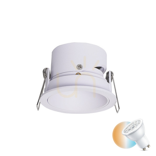 Check Recessed Spot Lamp Gu10 MAX 40W White Movable ZAMBELIS