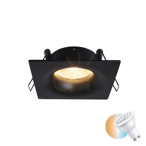 Check Recessed Spot Lamp Gu10 MAX 50W Black Ip65 ZAMBELIS