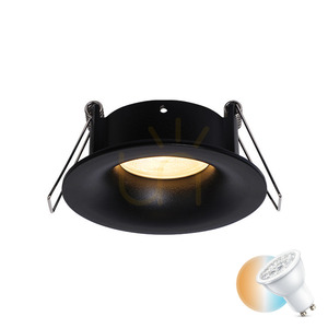 Recessed Spot Lamp Gu10 MAX 50W Black Ip65 ZAMBELIS small 0