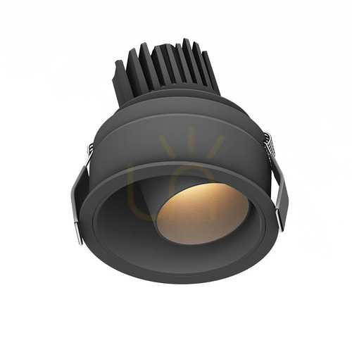 Check Recessed Spot LED Light 10W 3000k Black Ip44 ZAMBELIS