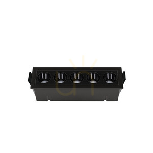 Zambelis S192 – black recessed LED spotlight, 12 W, 3000 K small 0