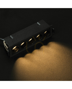 Zambelis S192 – black recessed LED spotlight, 12 W, 3000 K small 1