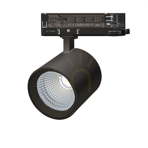 Check 3-phase Spot LED Light 25W 3000k Black ZAMBELIS