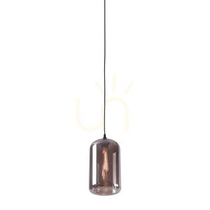 Glass Pendant Light Grey Zambelis 19 cm E27 3 Glass Pendant Light Grey Zambelis 19 cm E27 small 3