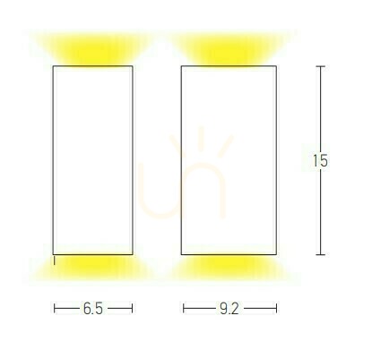 Check Outdoor Wall Light Zambelis Graphite 2x GU10 IP54 Aluminium Glass