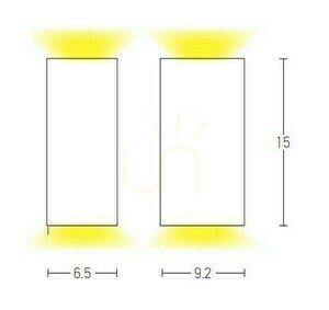 Outdoor Wall Light Zambelis Graphite 2x GU10 IP54 Aluminium Glass small 1