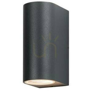 Outdoor Wall Light Zambelis Graphite 2x GU10 IP54 Aluminium Glass small 2