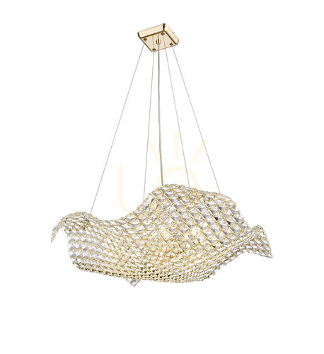 Check Pendant lamp Zuma Line TIARA P0221-08M-F7AC gold 8xG9