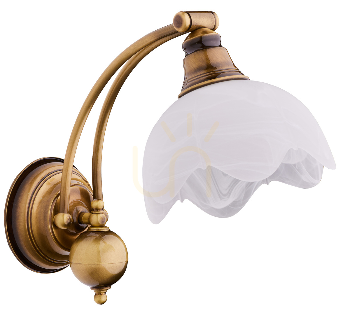 JUPITER Wall lamp Brass 1xE27/15W