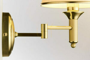 Jupiter CLASSIC 208 wall light, satin brass, 1 × E27 small 4