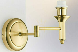 Jupiter CLASSIC 208 wall light, satin brass, 1 × E27 small 8