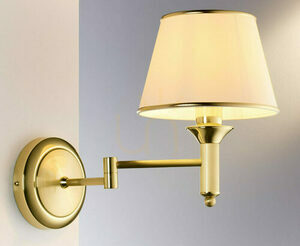 Jupiter CLASSIC 208 wall light, satin brass, 1 × E27 small 0
