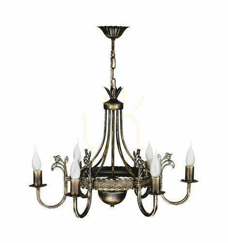 Check KORONA chandelier Brown 6xE14/11W