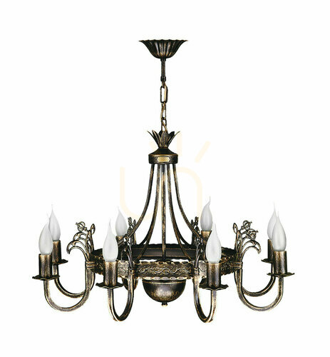 Check KORONA chandelier Brown 8xE14/11W