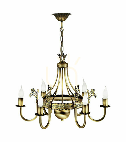 Check KORONA Brass chandelier 6xE14/11W