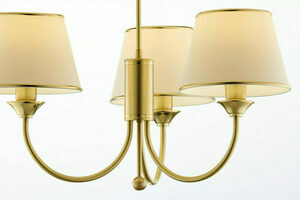 Jupiter 284 CLASSIC Chandelier 3xE27 Satin Brass, 72 cm small 2