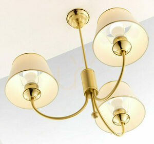Jupiter 284 CLASSIC Chandelier 3xE27 Satin Brass, 72 cm small 4