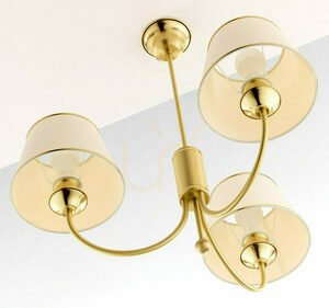 Jupiter 284 CLASSIC Chandelier 3xE27 Satin Brass, 72 cm small 5