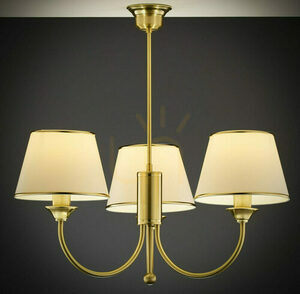 Jupiter 284 CLASSIC Chandelier 3xE27 Satin Brass, 72 cm small 9