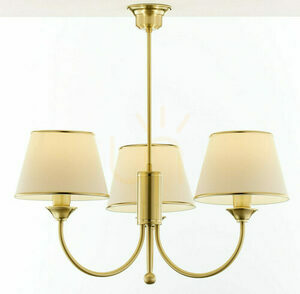 Jupiter 284 CLASSIC Chandelier 3xE27 Satin Brass, 72 cm small 0