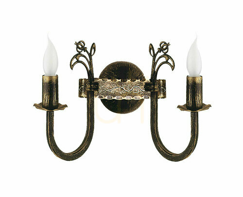 Check Wall lamp KORONA Brown 2xE14/11W